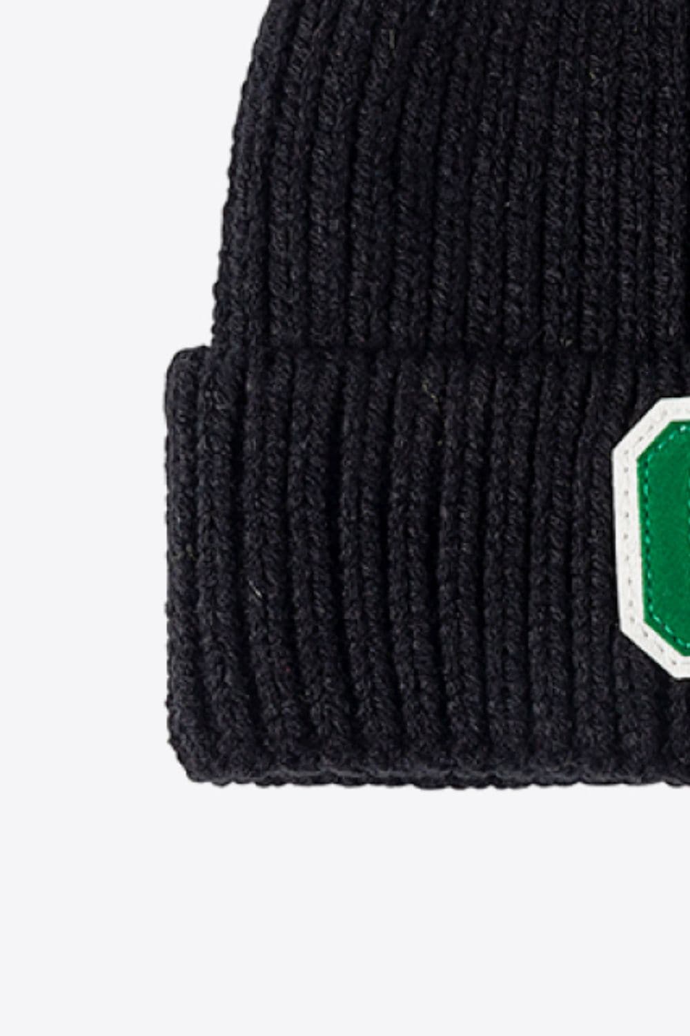 Letter C Patch Cuffed Beanie.