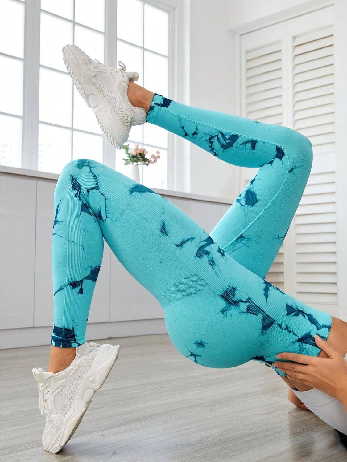 Printed High Waist Active Leggings.