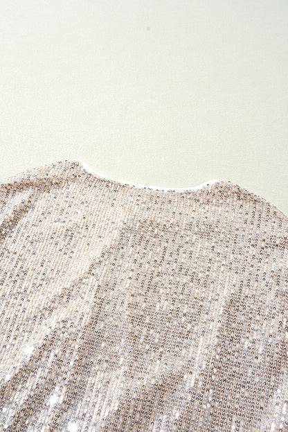 Glam apricot sequin jacket