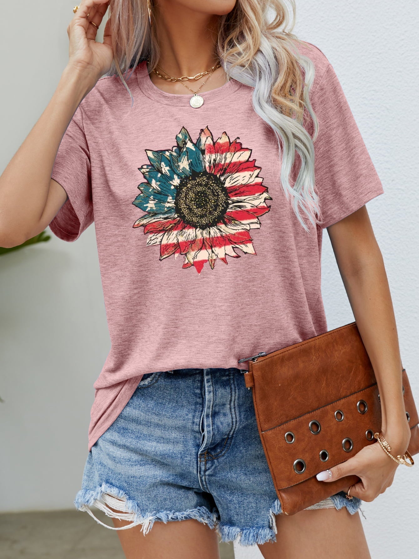 Simply Love: Patriotic Flower Graphic Tee