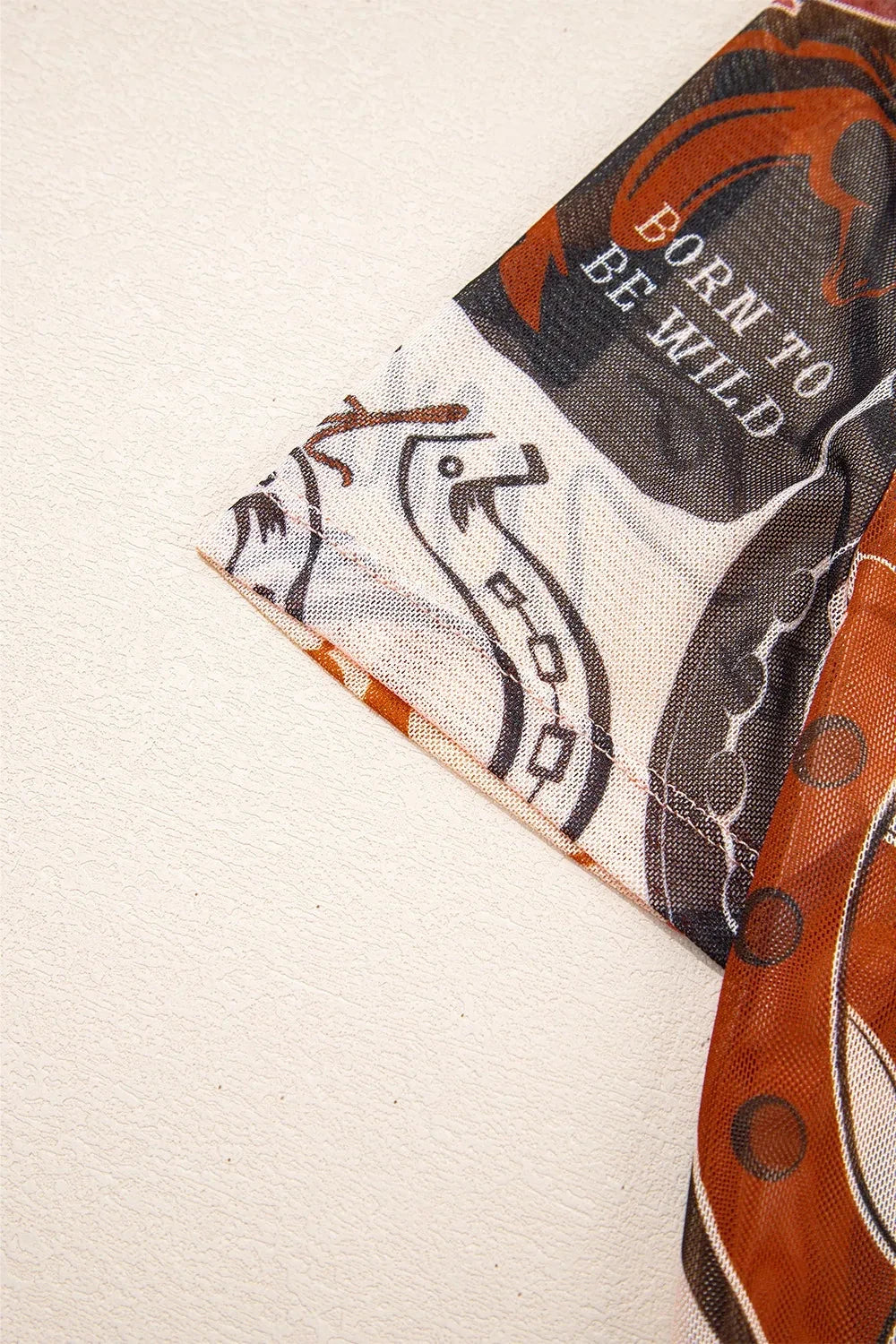 Western Horseshoe Printed Mesh Short Sleeve T Shirt Simply Love