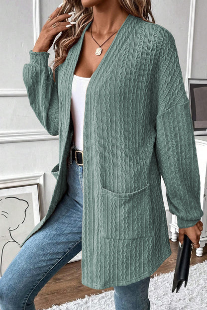 Canton Cozy Textured Knit Cardigan with Side Pockets