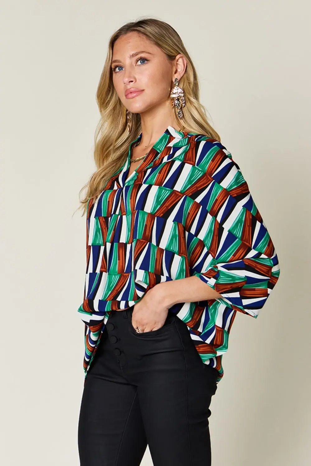 Double Take: Geometric Blouse - Love Salve