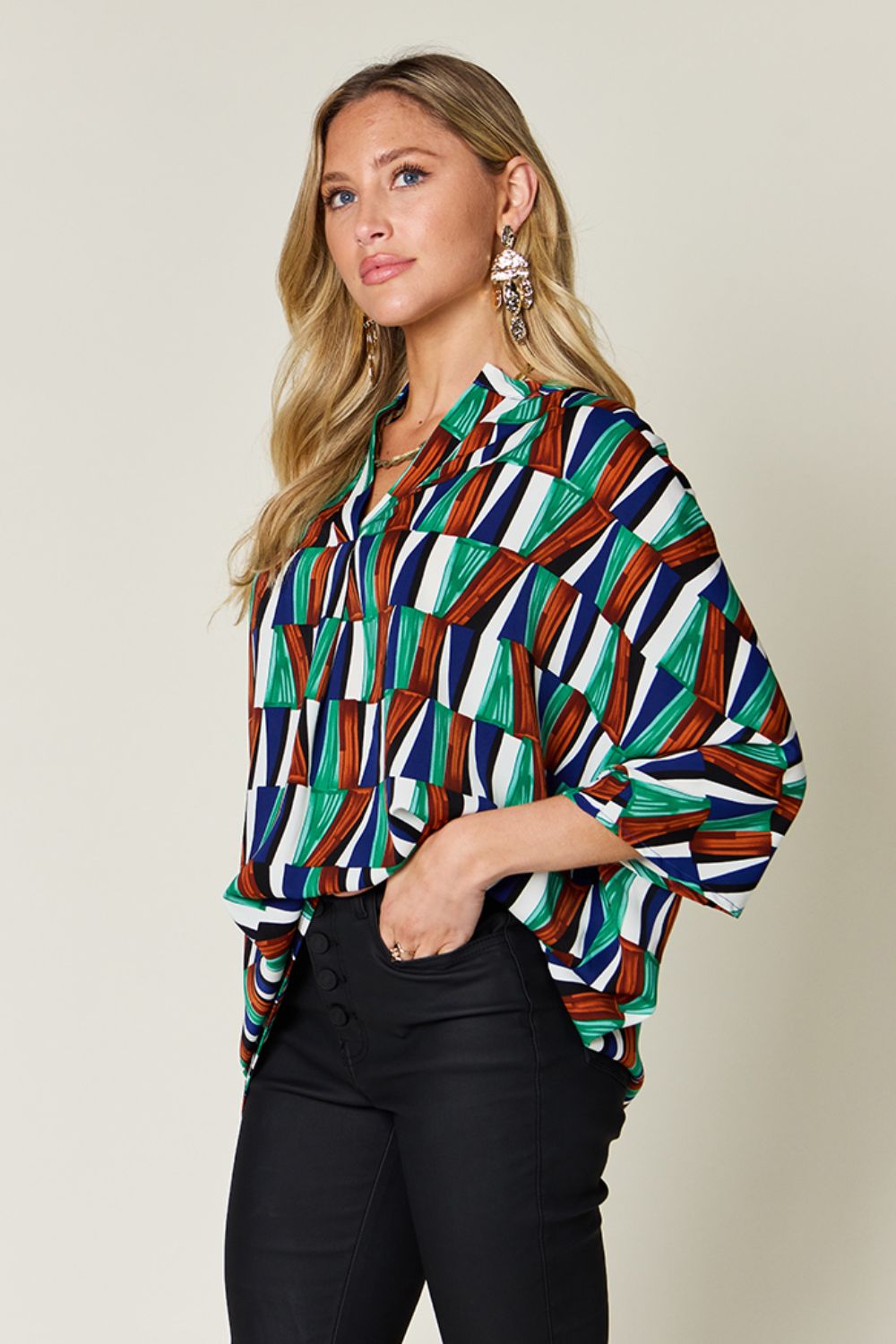 Double Take: Geometric Blouse
