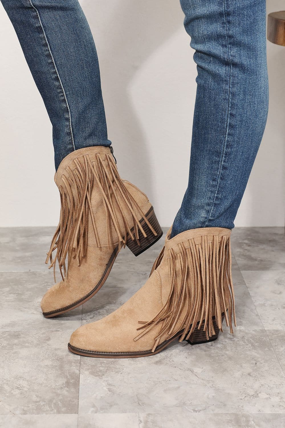 Legend Women's Fringe Cowboy Western Ankle Boots.