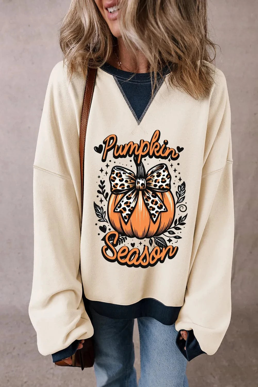 Pumpkin Graphic Long Sleeve SweatshirtFeatures: Basic style
Sheer: Opaque
Stretch: No stretch
Material composition: 50% polyester, 50% cotton
Care instructions: Machine wash cold. Tumble dry low.
ImporteLove Salve Pumpkin Graphic Long Sleeve SweatshirtSweatshirts & Hoodies