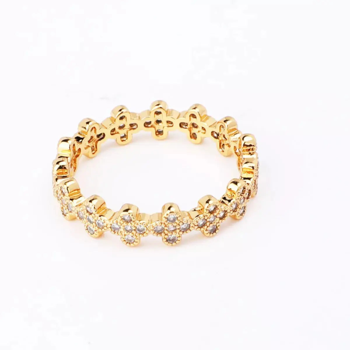 18K Gold-Plated Zircon Ring Simply Love