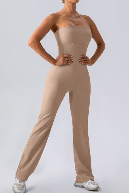 Sleeveless Straight Active Jumpsuit.