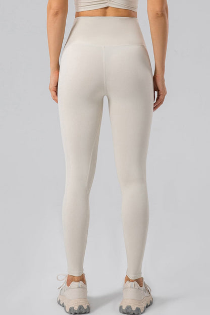 High Waist Wide Waistband Active Leggings.