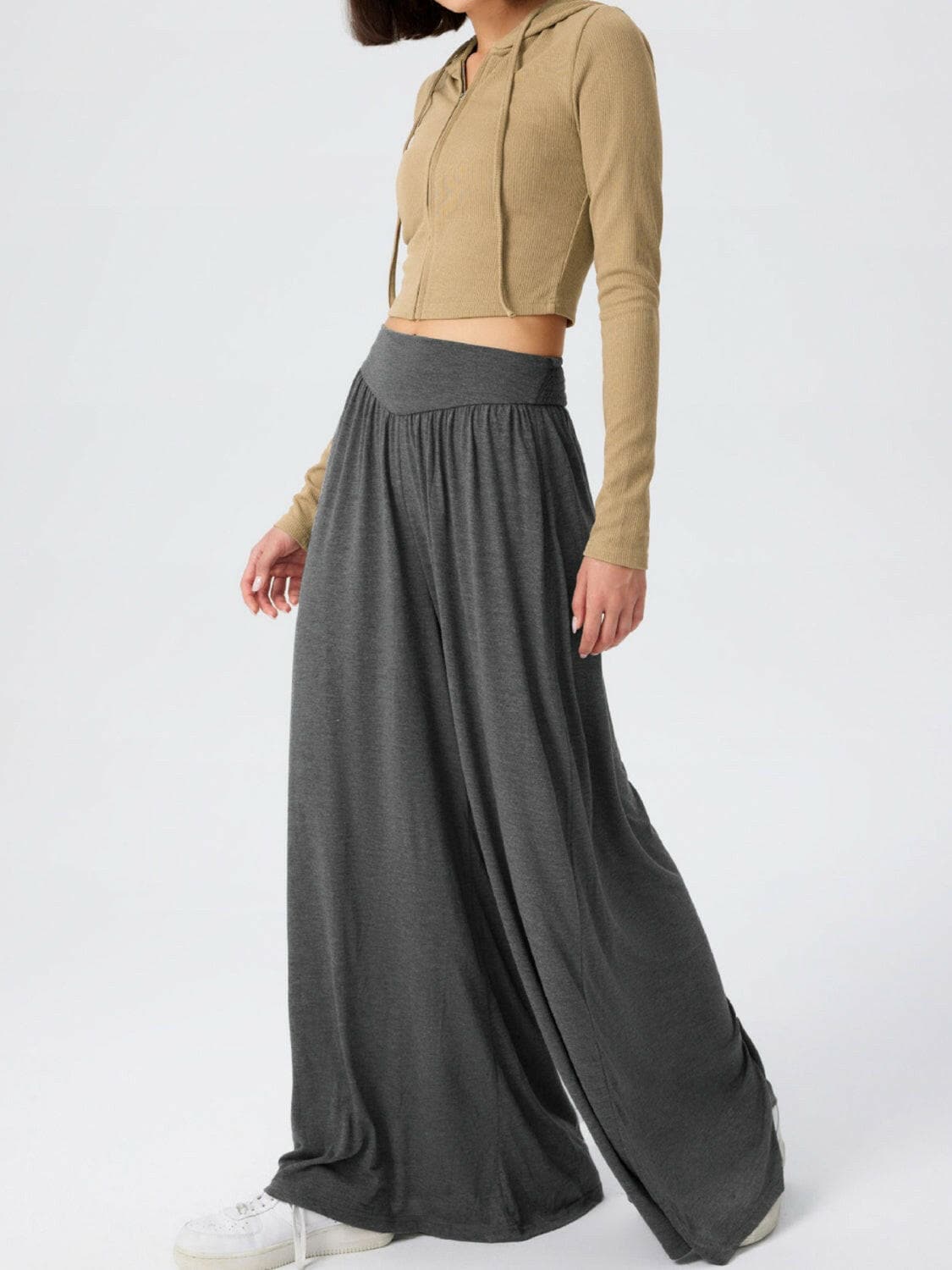 High Waist Wide Leg Pants.