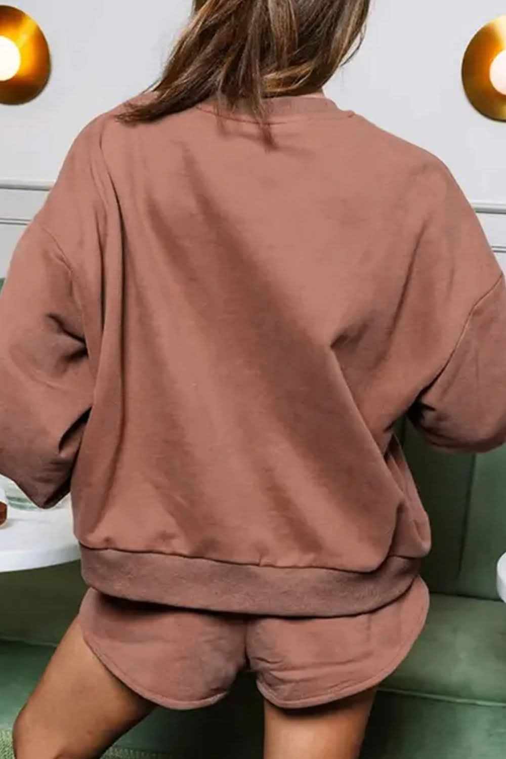 Sequin two-piece set: top & shorts - Love Salve 