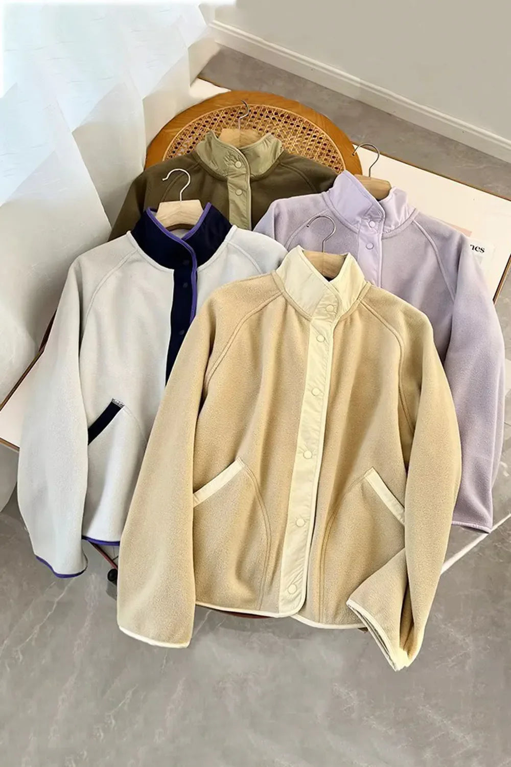Double Take: Contrast Fleece Jacket