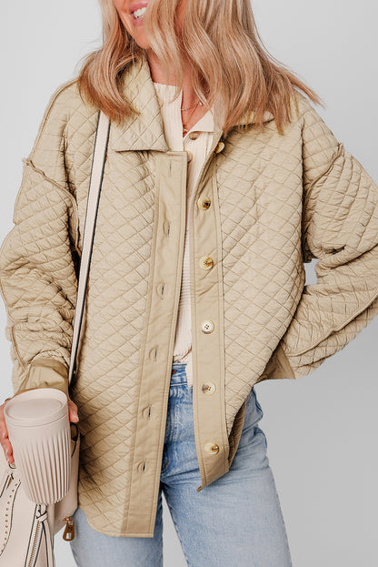 Jet Stream quilted puffer shacket