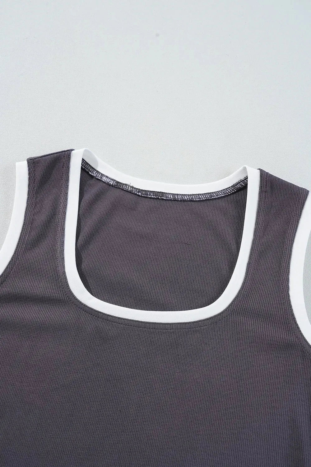 Square Neck Wide Strap Tank Simply Love