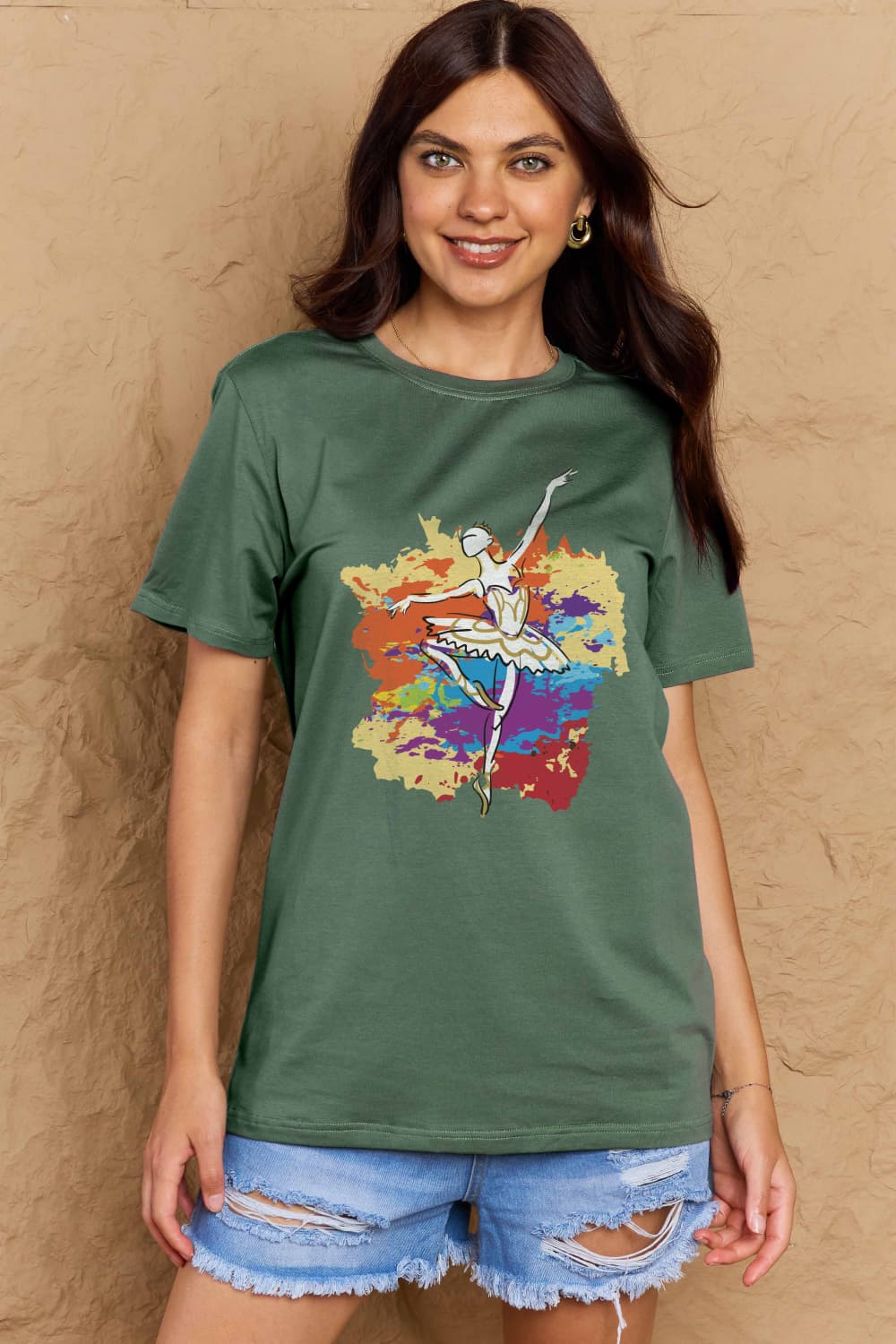 Simply Love: Ballet Dancer Cotton Tee