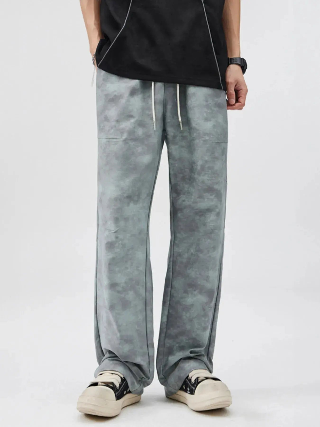 Men's Full Size Vintage Wash Wide Leg Pants Plus Size Simply Love