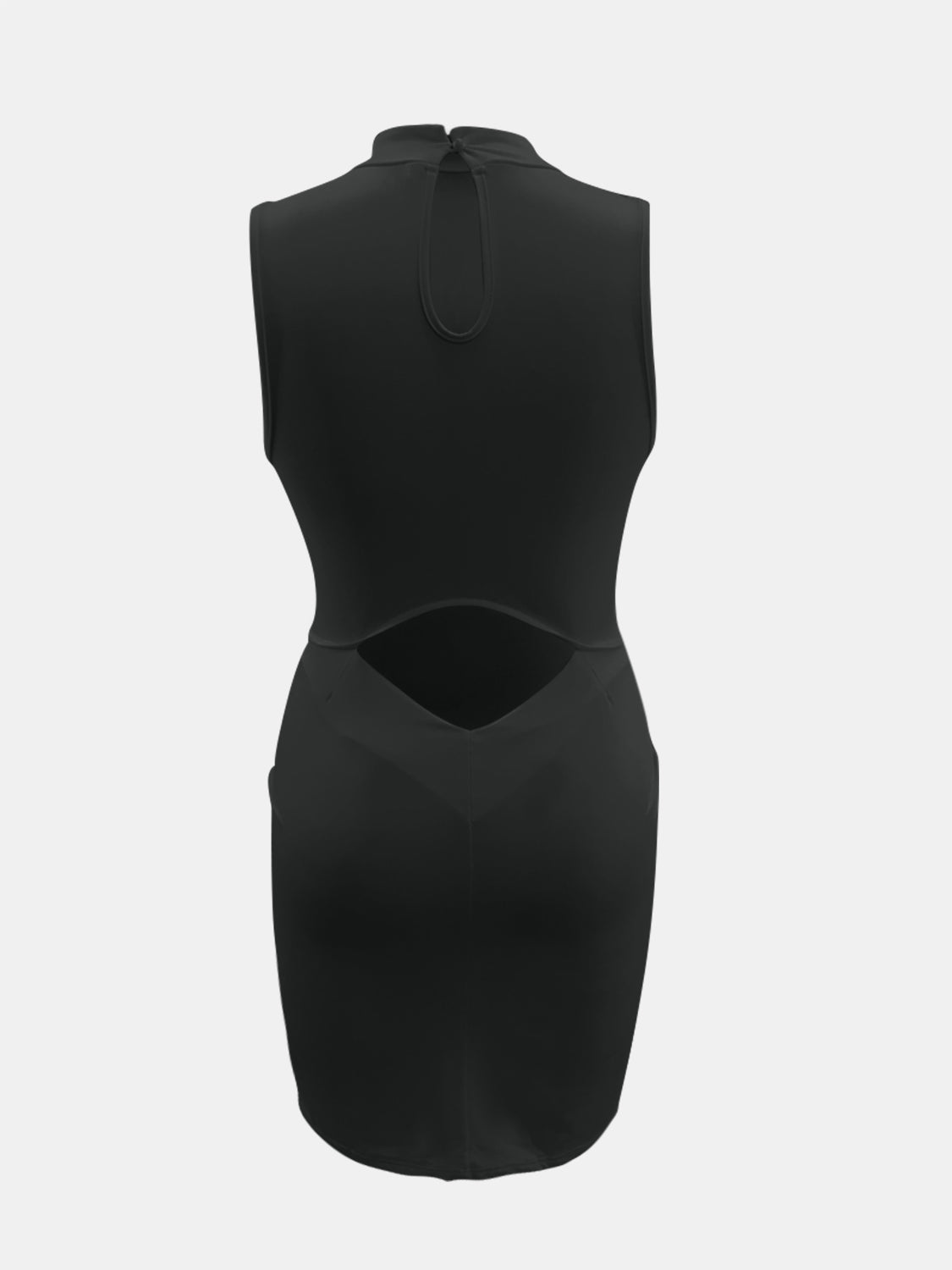Cutout Mock Neck Sleeveless Dress Coco’s Tee Boutique