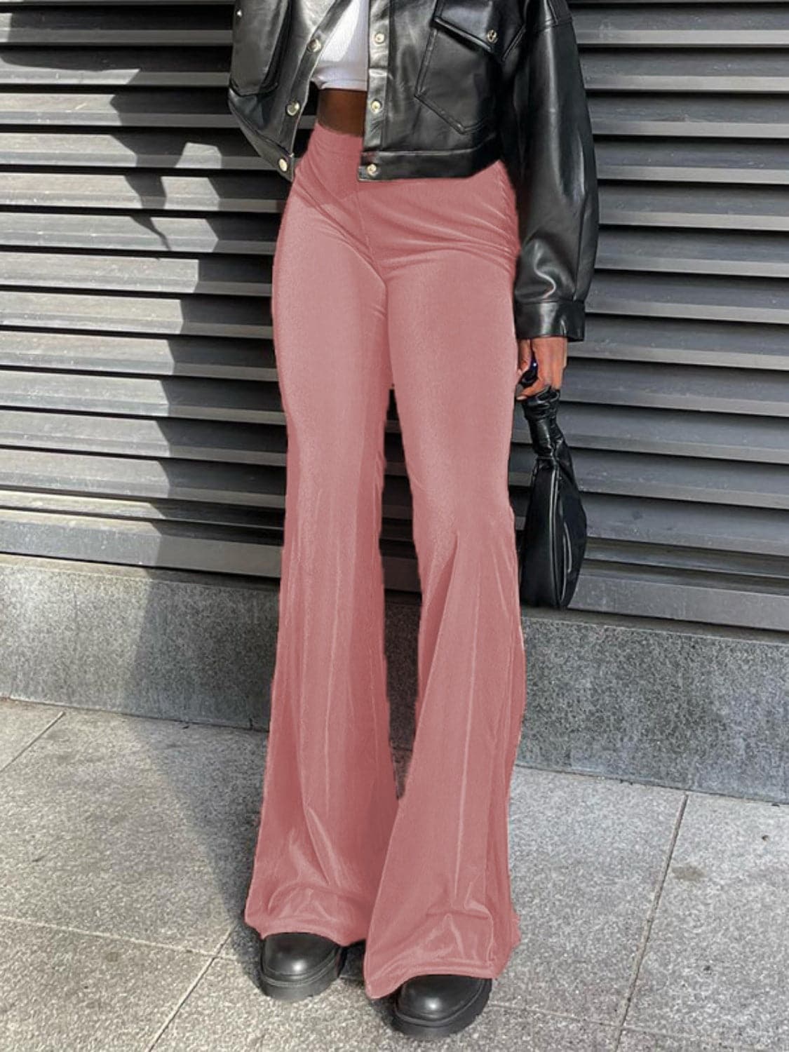 High Waist Flare Pants.