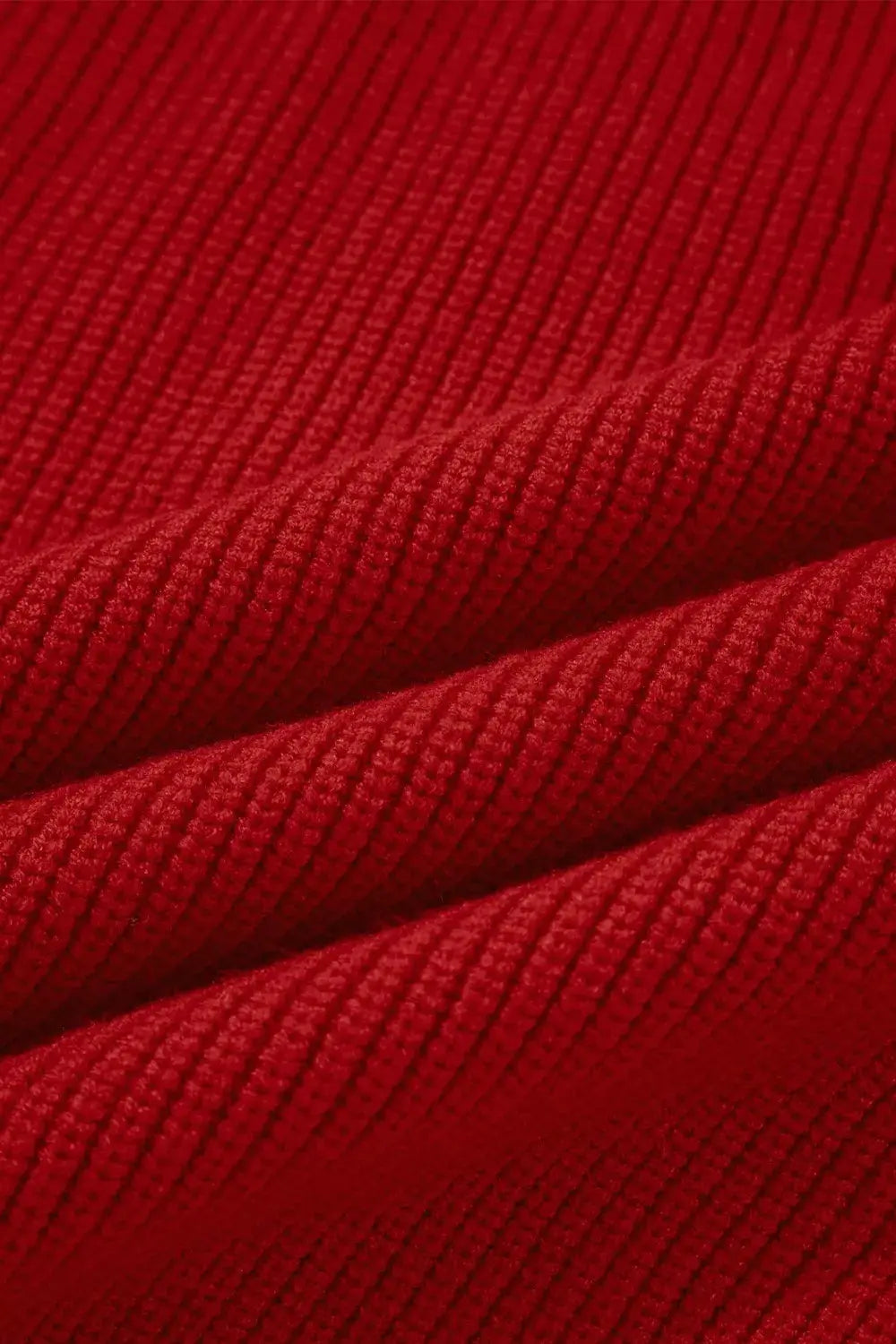 Lantern Sleeve V Neck Knot Back Sweater Simply Love