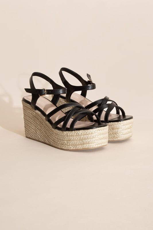 WEBSTER-3 Wedge Sandal Platform Heels.