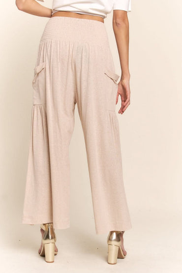 J.nna boho wide leg pants with pockets