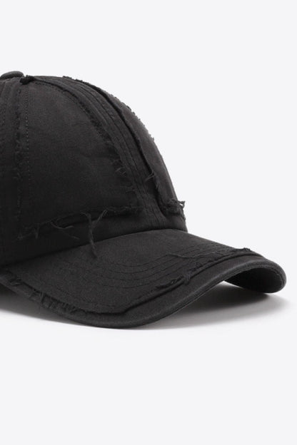 Distressed Adjustable Baseball Cap.