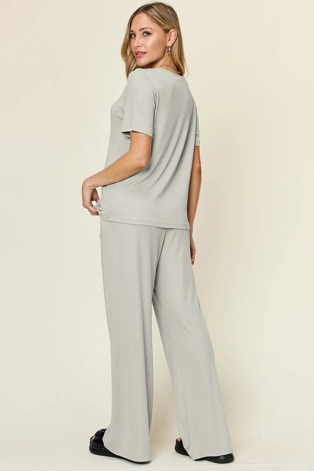 Double Take: Chic Tee & Pant Set - Love Salve