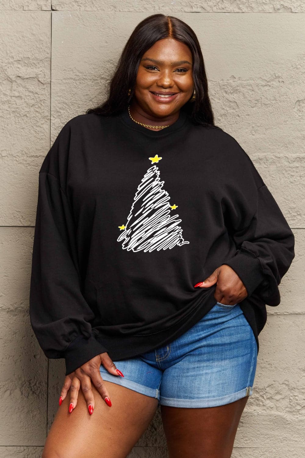 Simply Love Full Size Graphic Sweatshirt.