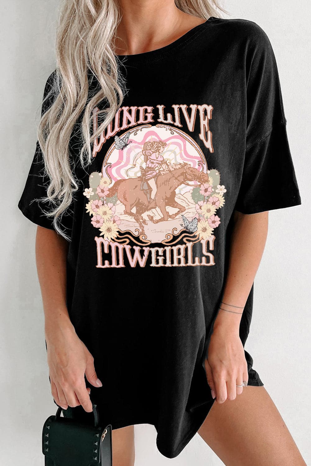 Graphic Round Neck Half Sleeve Oversize T-Shirt.