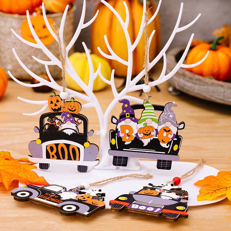 Car-shaped Halloween decor set