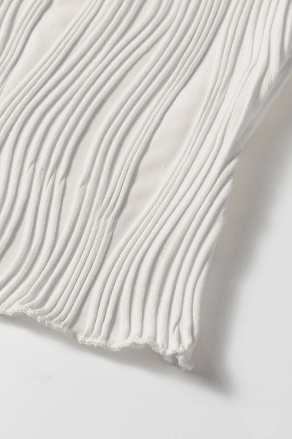 Wavy Textured Mock Neck Tank Simply Love