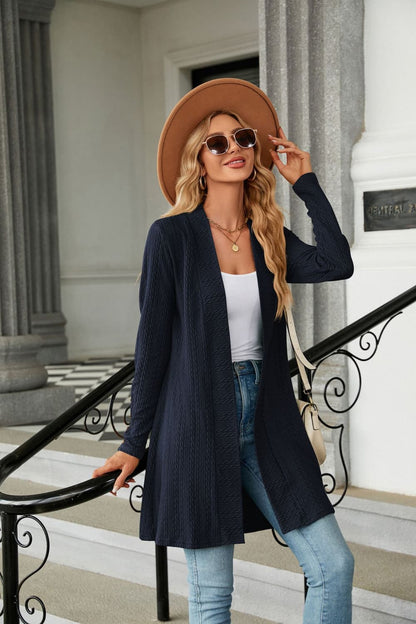 Long Sleeve Open Front Cardigan.