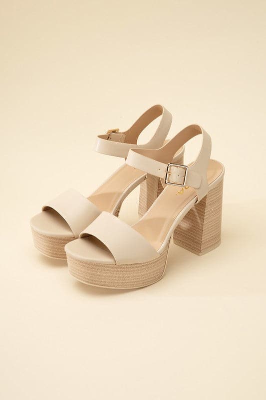 OPTIONS-S Ankle Strap Heels.