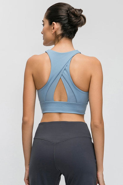 Halter Keyhole Sports Bra.