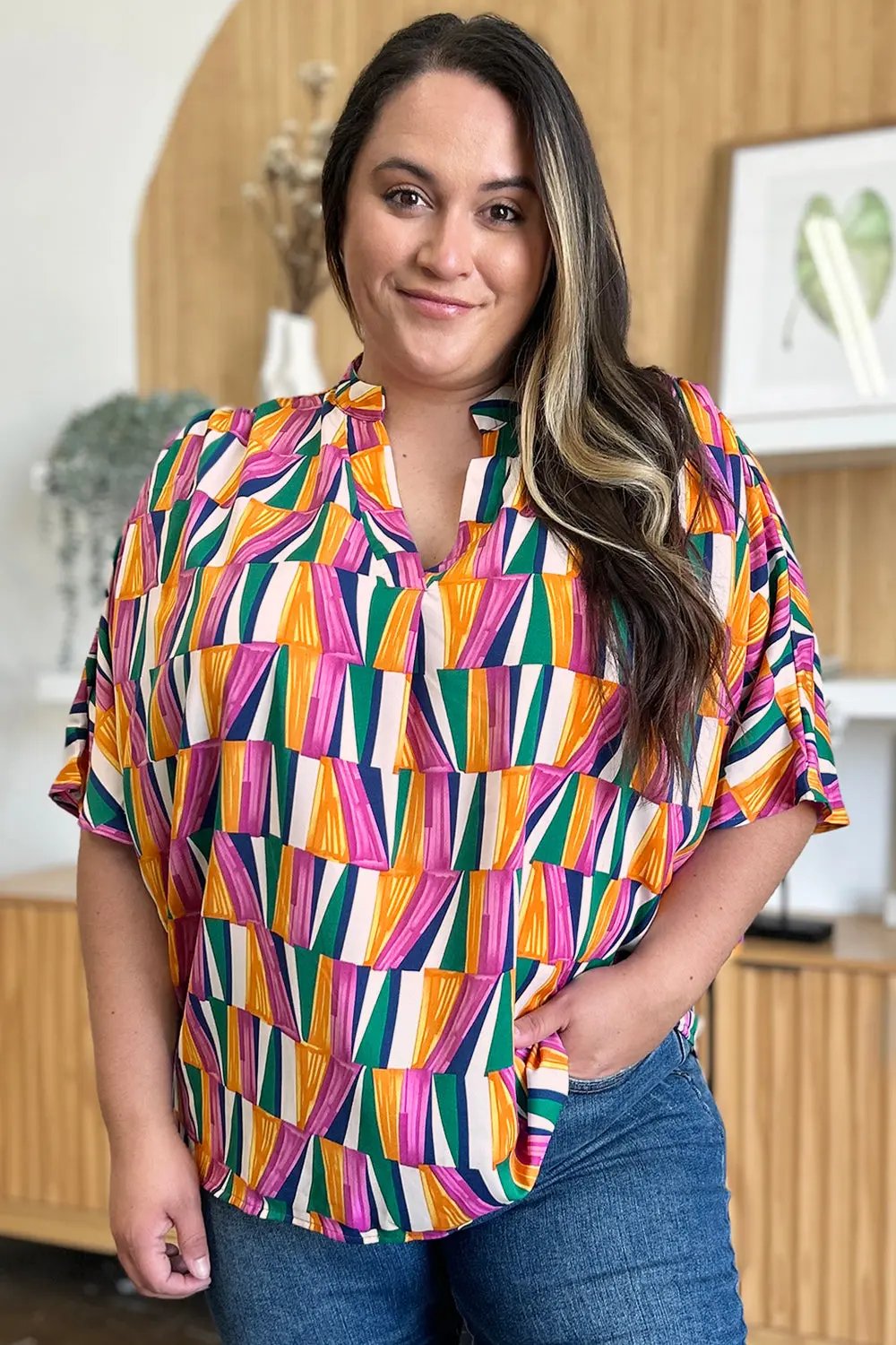 Double Take: Geometric Blouse - Love Salve