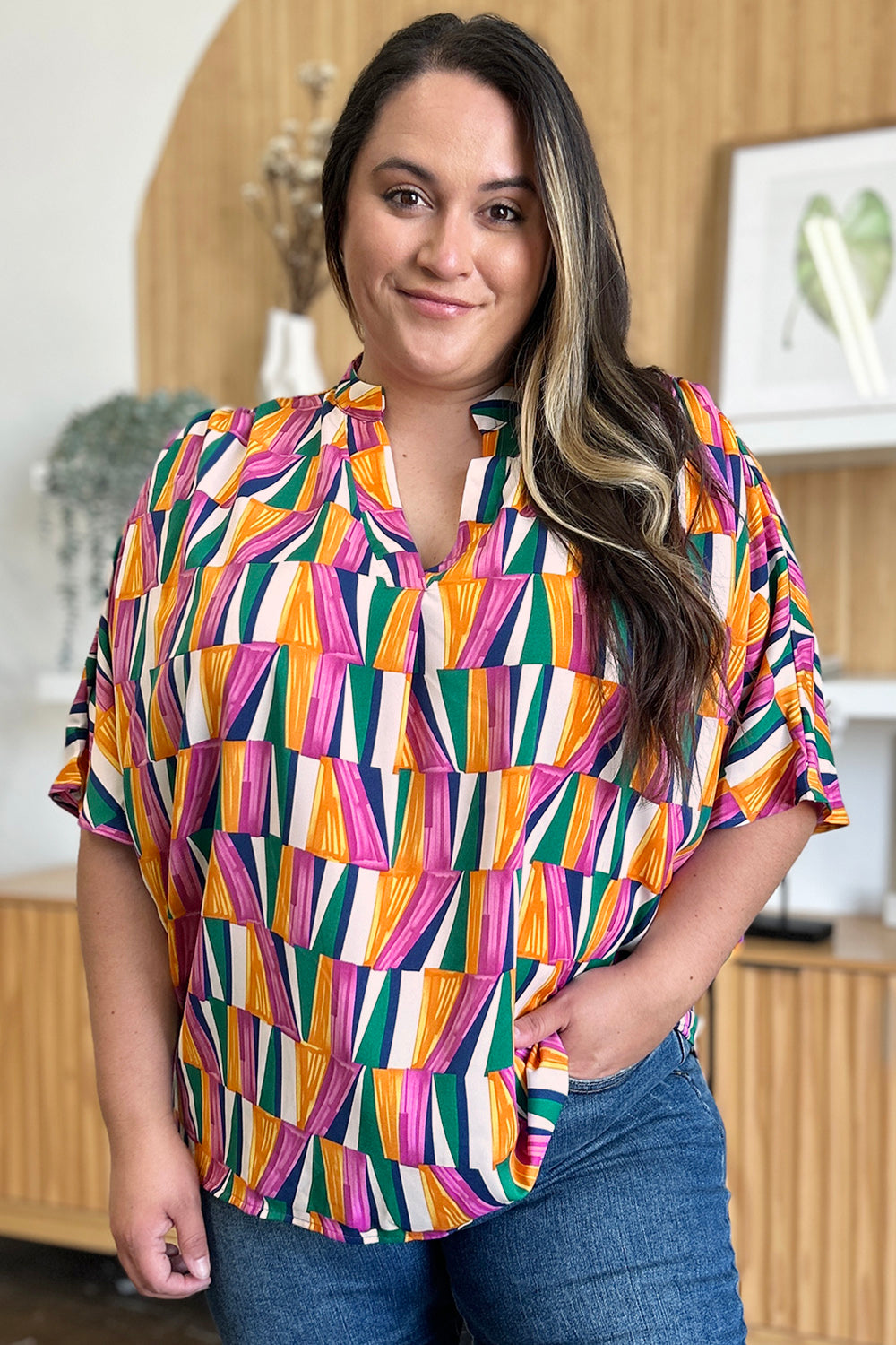 Double Take: Geometric Blouse
