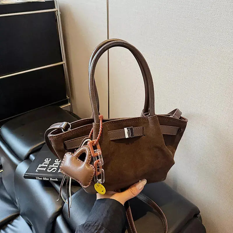 PU Leather Suede Mini Handbag Simply Love