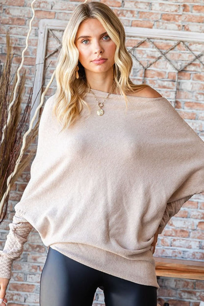 First love dolman sleeve sweater