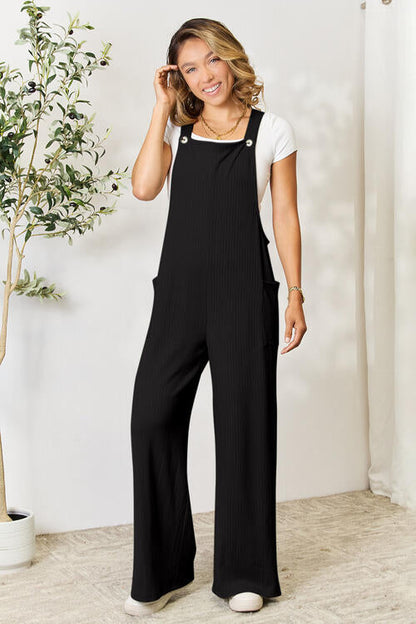 Double Take Wide Leg Overall w/Pockets