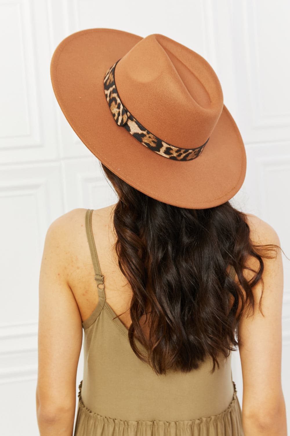 Fame In The Wild Leopard Detail Fedora Hat.