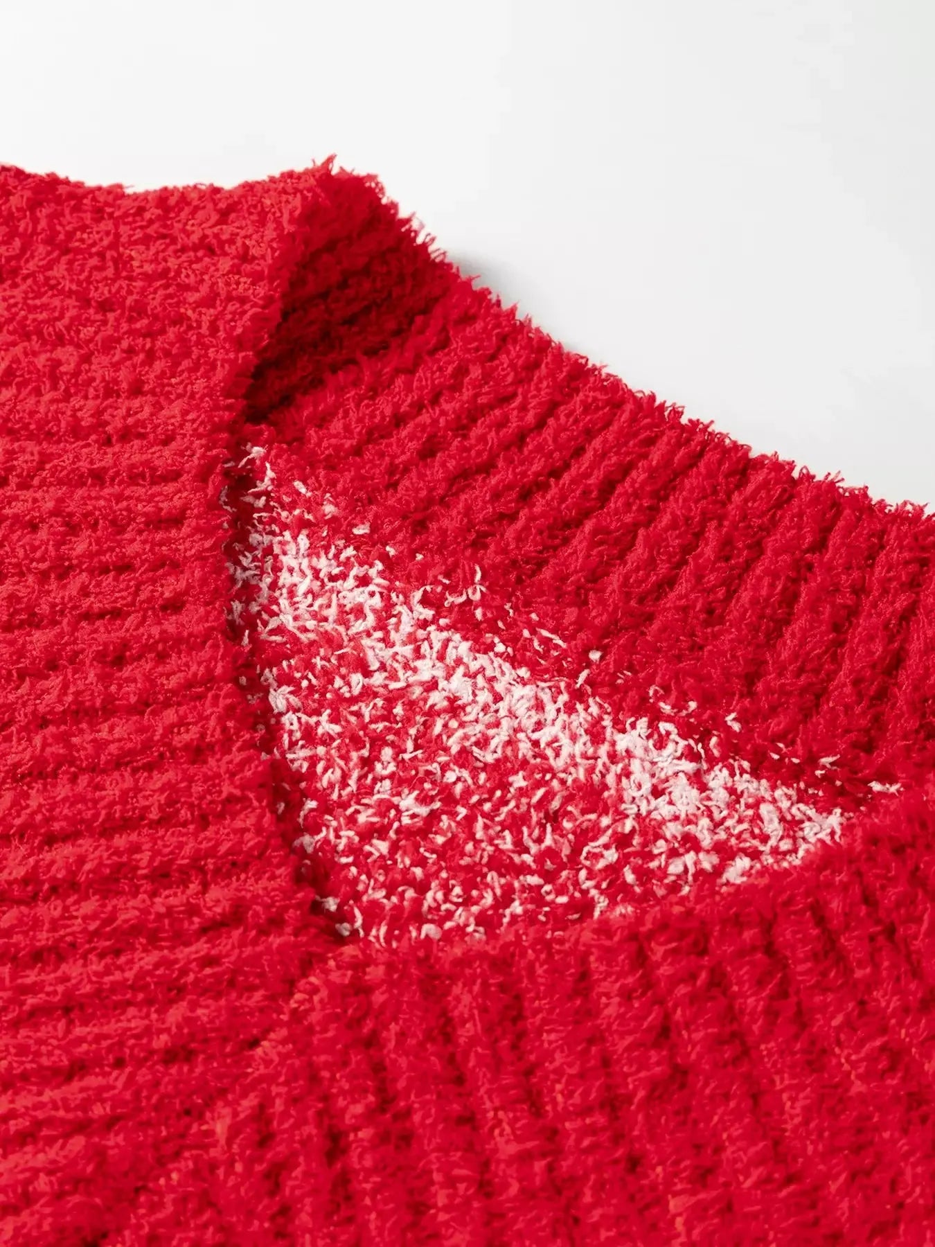 Floral Heart Checkered V-Neck Sweater Simply Love
