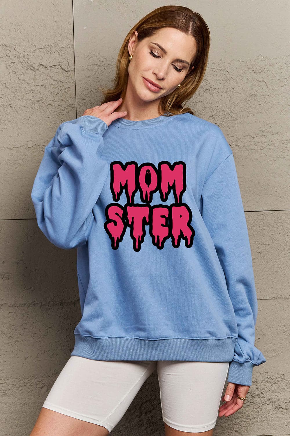 Mom's Love Graphic Sweatshirt in Full Size