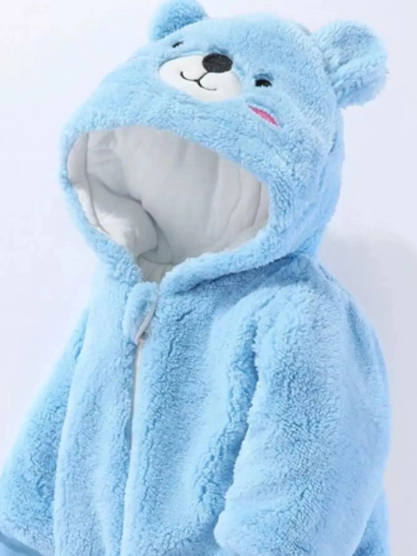 Children's Cozy Bear Hooded Fleece One-Piece Simply Love