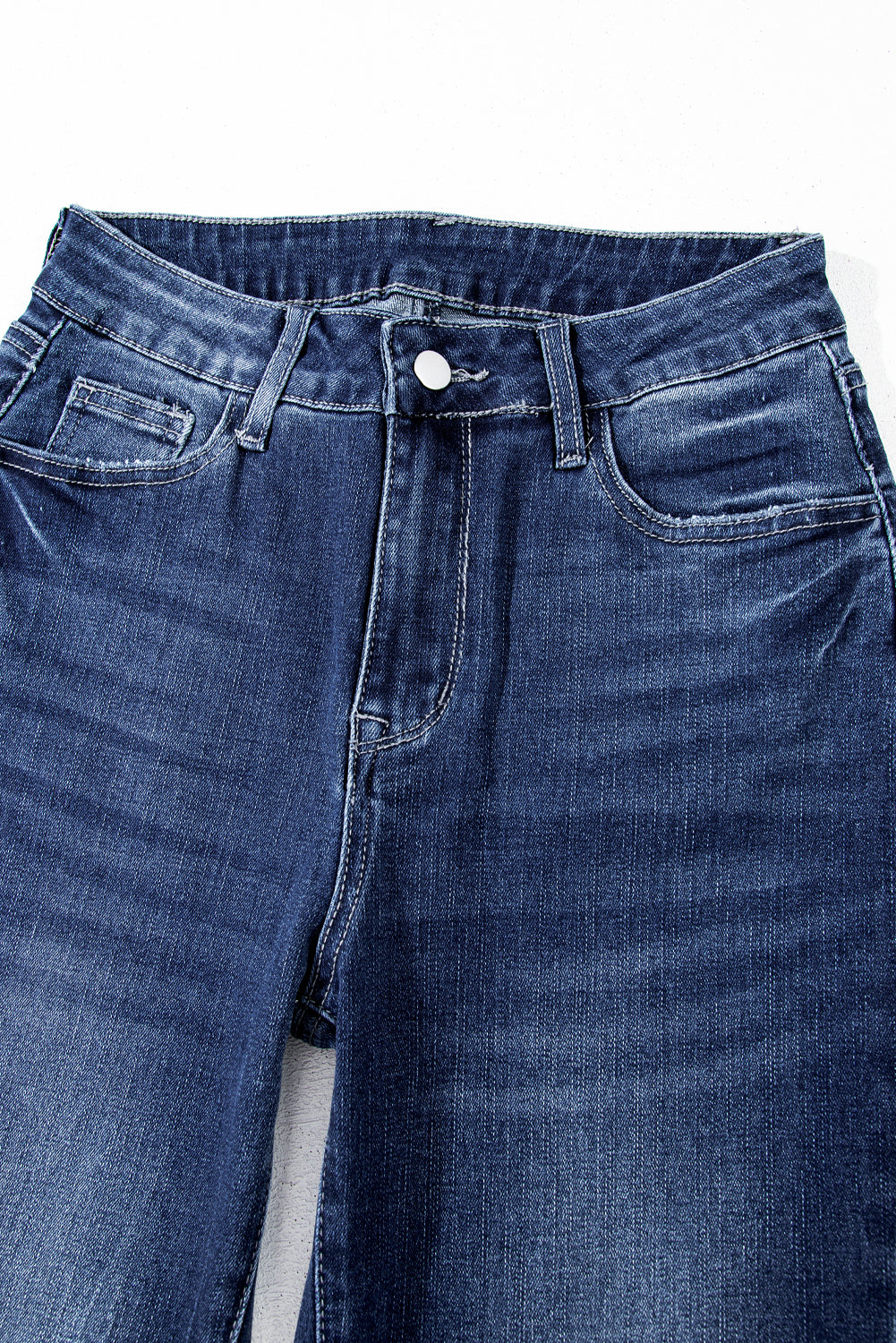 Sail blue high waist flared jeans