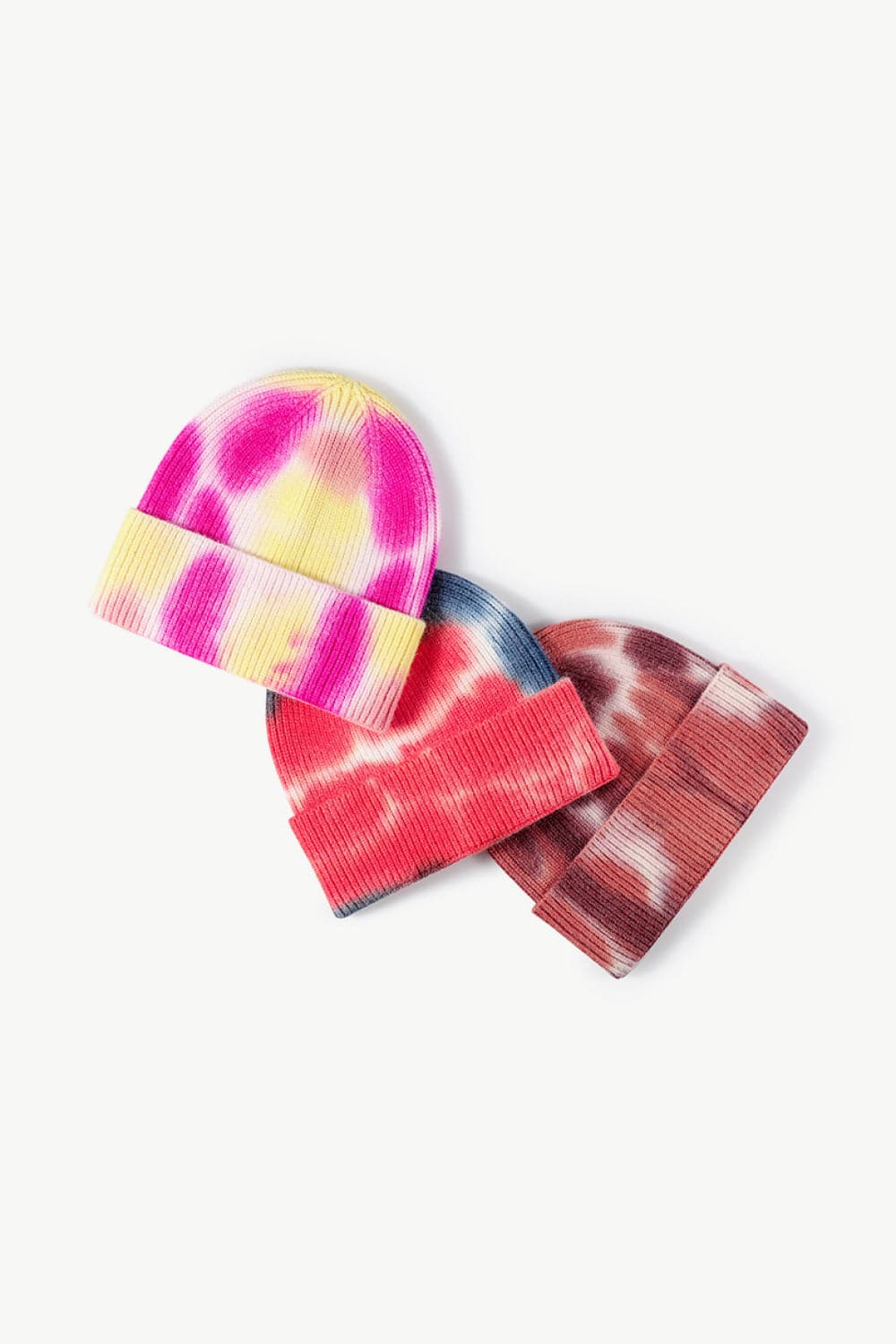 Tie-Dye Cuffed Knit Beanie.