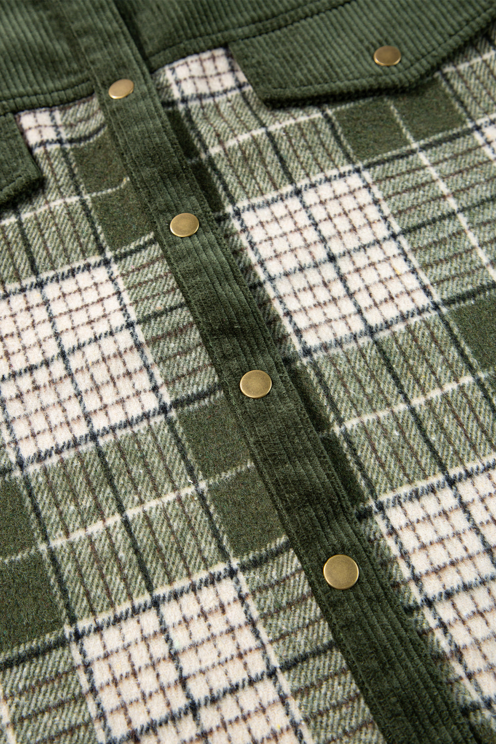 Everyday Plaid Corduroy Jacket