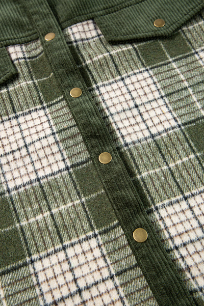 Everyday Plaid Corduroy Jacket