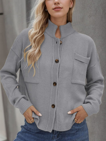 Cozy knit cardigan with buttons