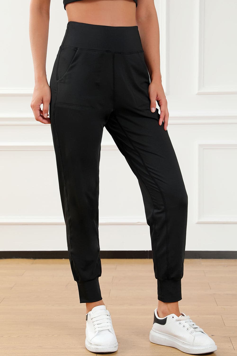 High Waist Joggers with Pockets.