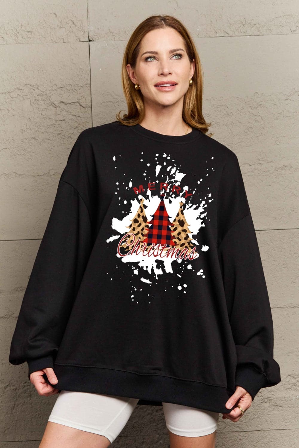 Simply Love Full Size MERRY CHRISTMAS Graphic Sweatshirt.